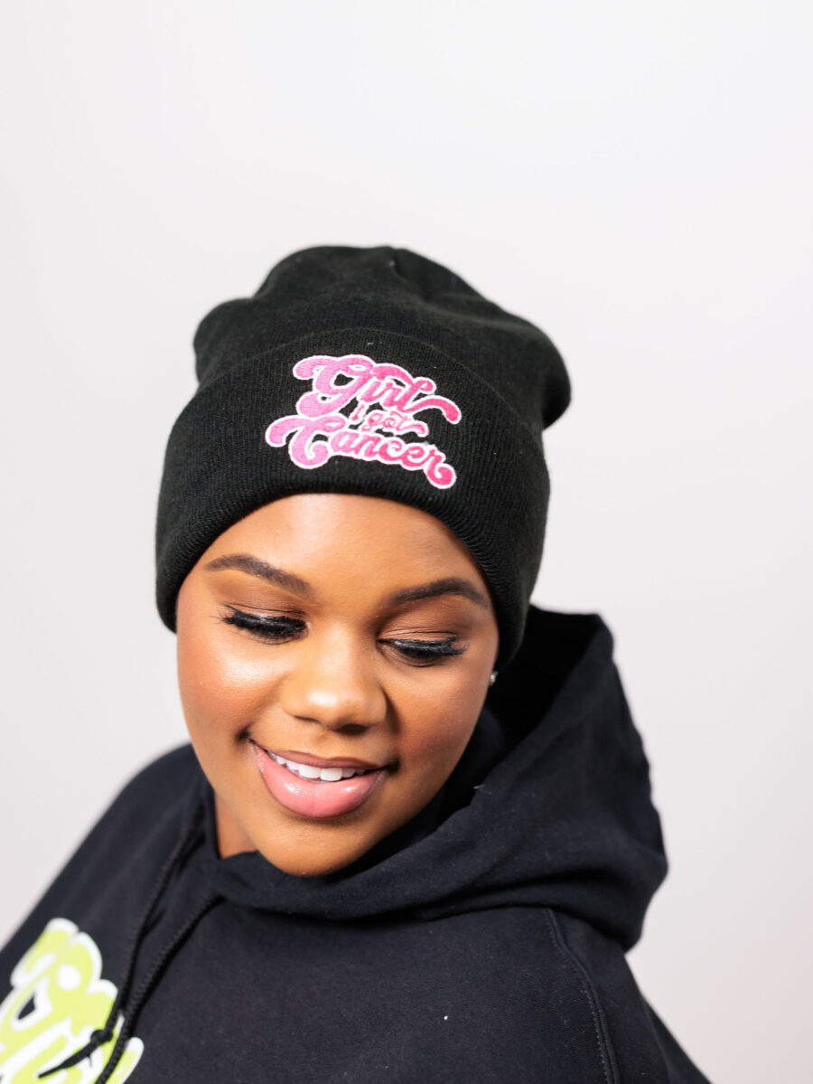 Girl I Got Cancer Silk Lined Beanies - Image 3