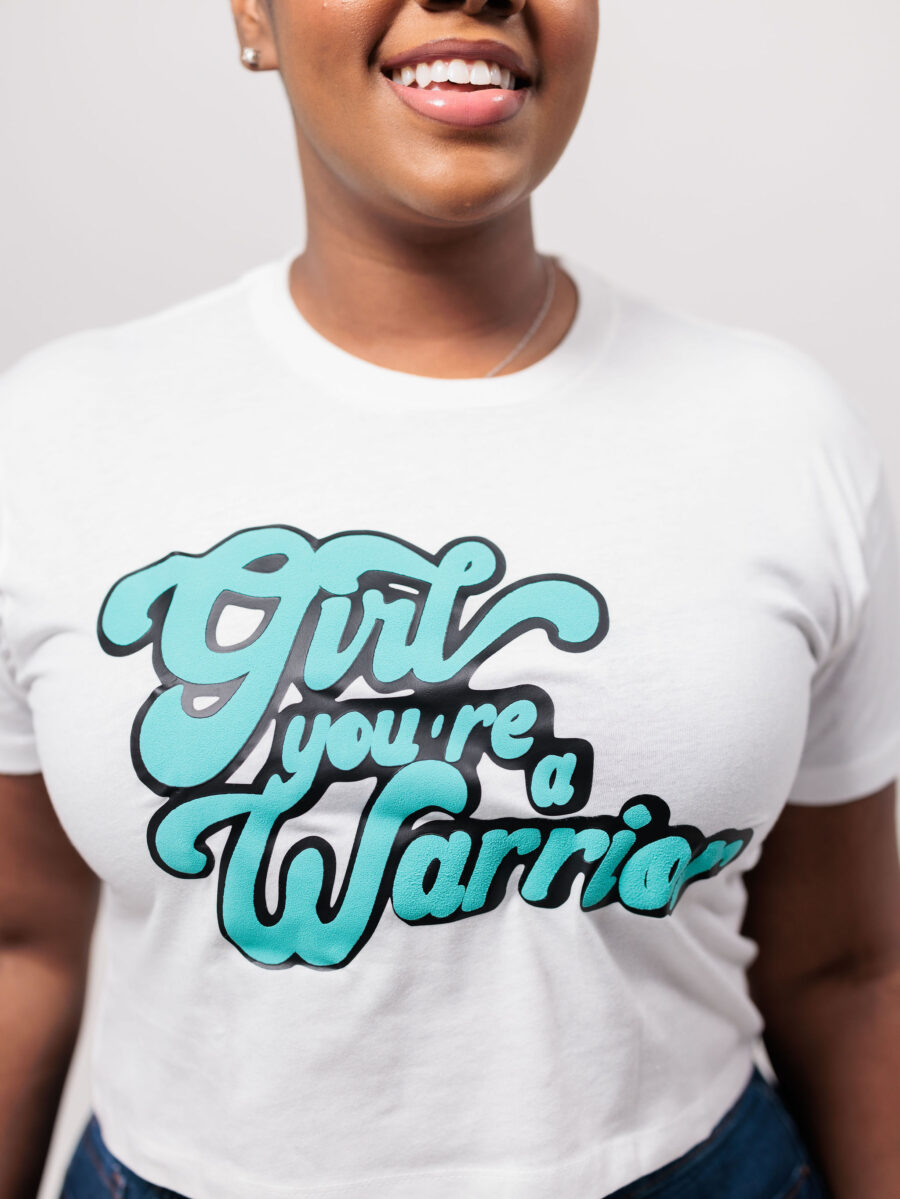 Girl You're A Warrior Crop tops