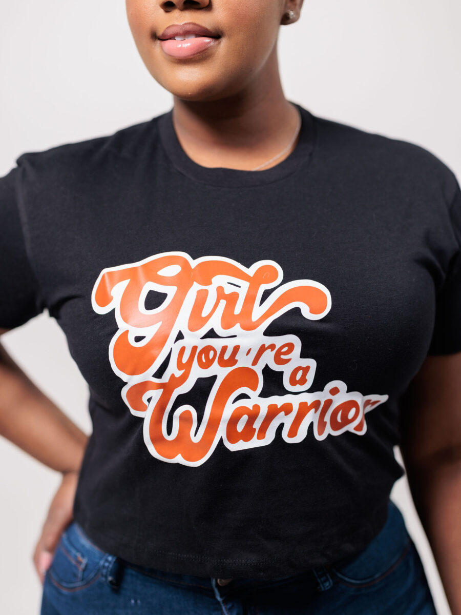 Girl You're A Warrior Crop tops - Image 4